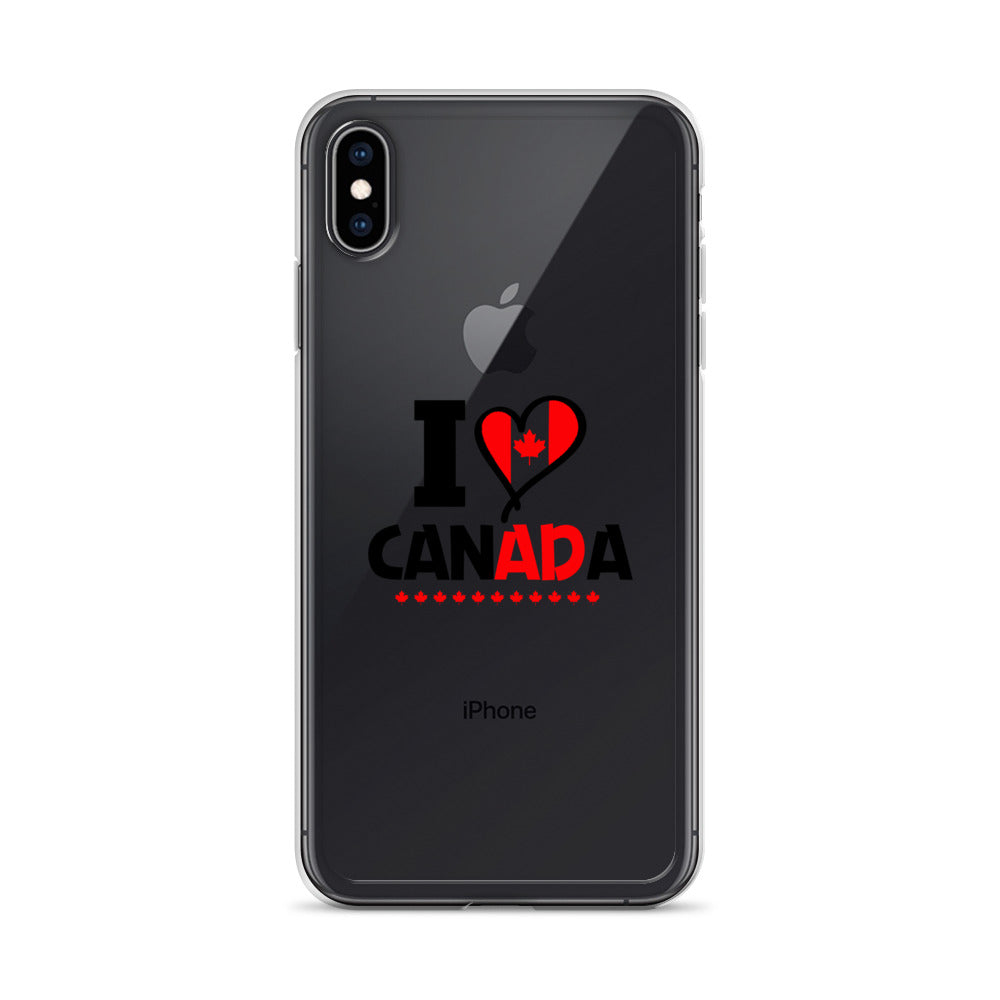 I LOVE CANADA - iPhone Case Transparent