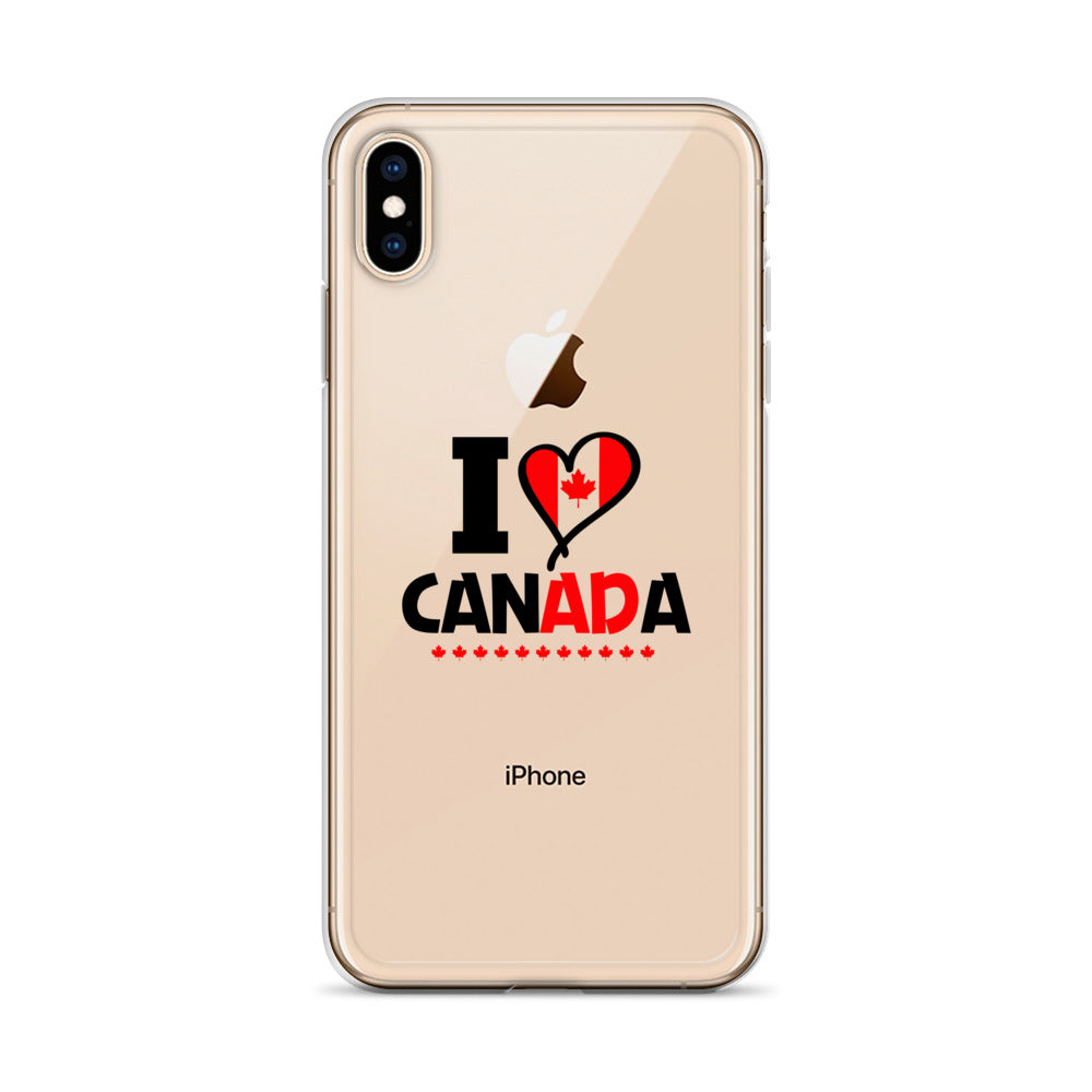 I LOVE CANADA - iPhone Case Transparent