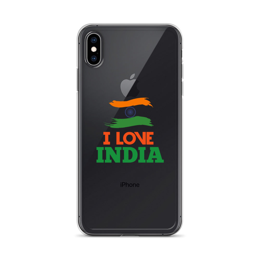 I LOVE INDIA - iPhone Case Transparent