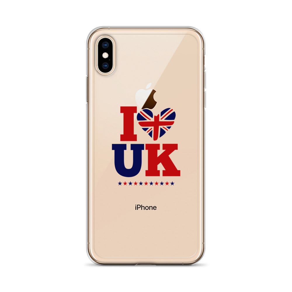 I LOVE UK - iPhone Case Transparent