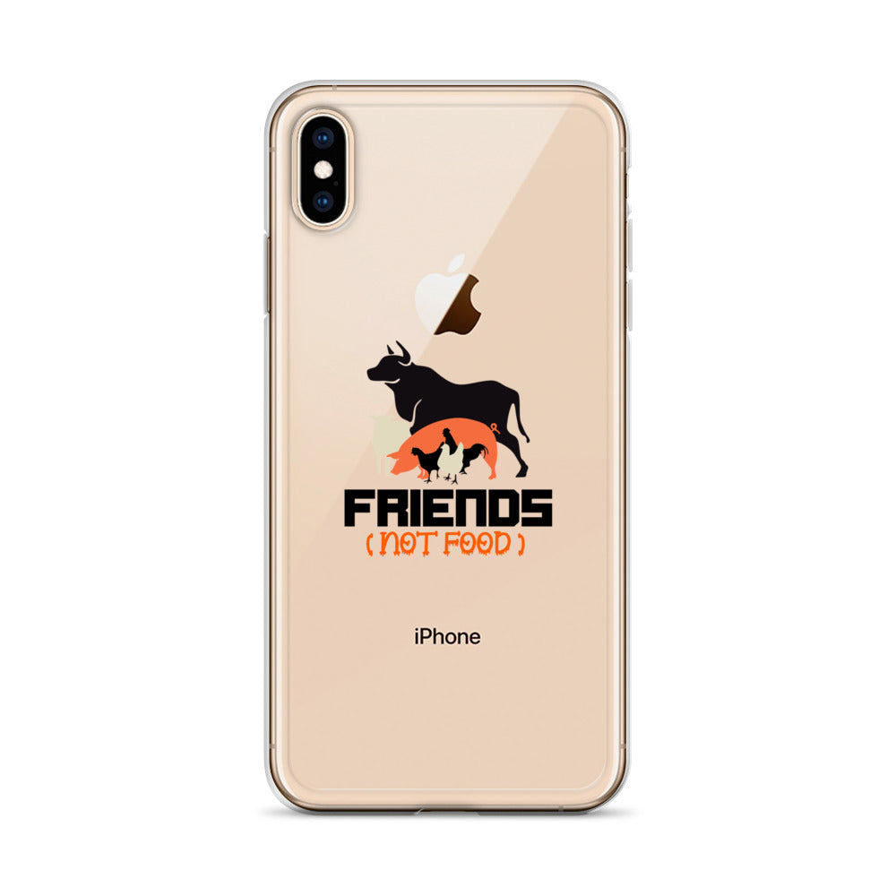 FRIENDS NOT FOOD - iPhone Case Transparent