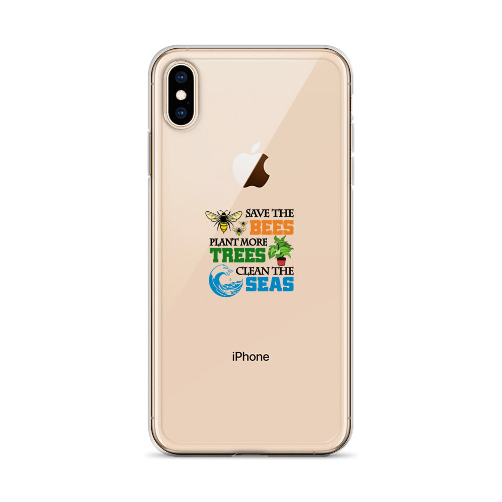 SAVE THE BEES - iPhone Case Transparent