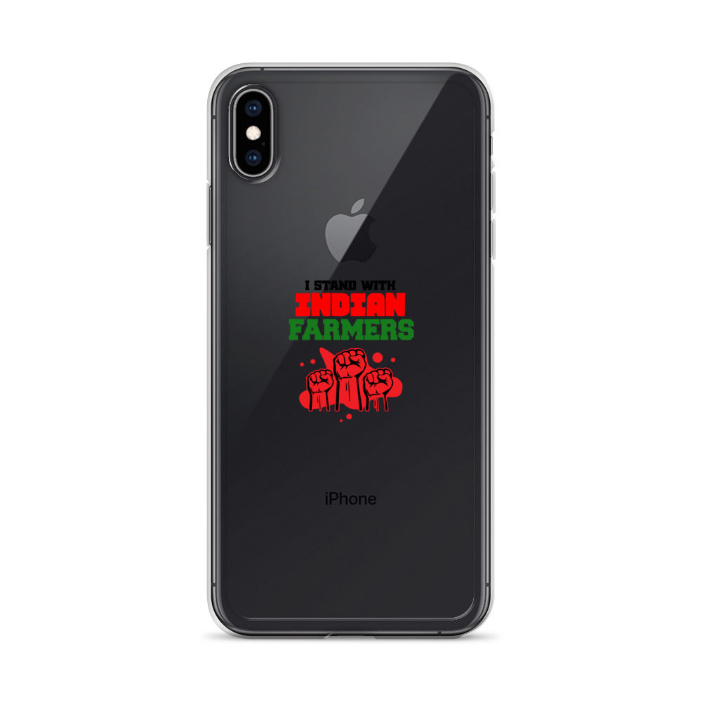 I STAND WITH INDIAN FARMERS - iPhone Case Transparent