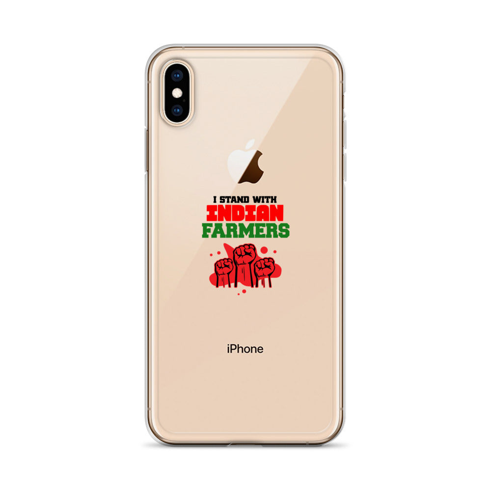 I STAND WITH INDIAN FARMERS - iPhone Case Transparent