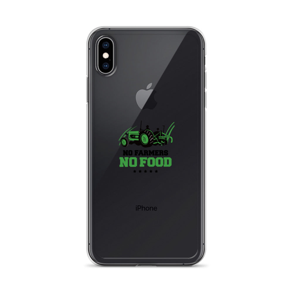 NO FARMERS NO FOOD - iPhone Case Transparent