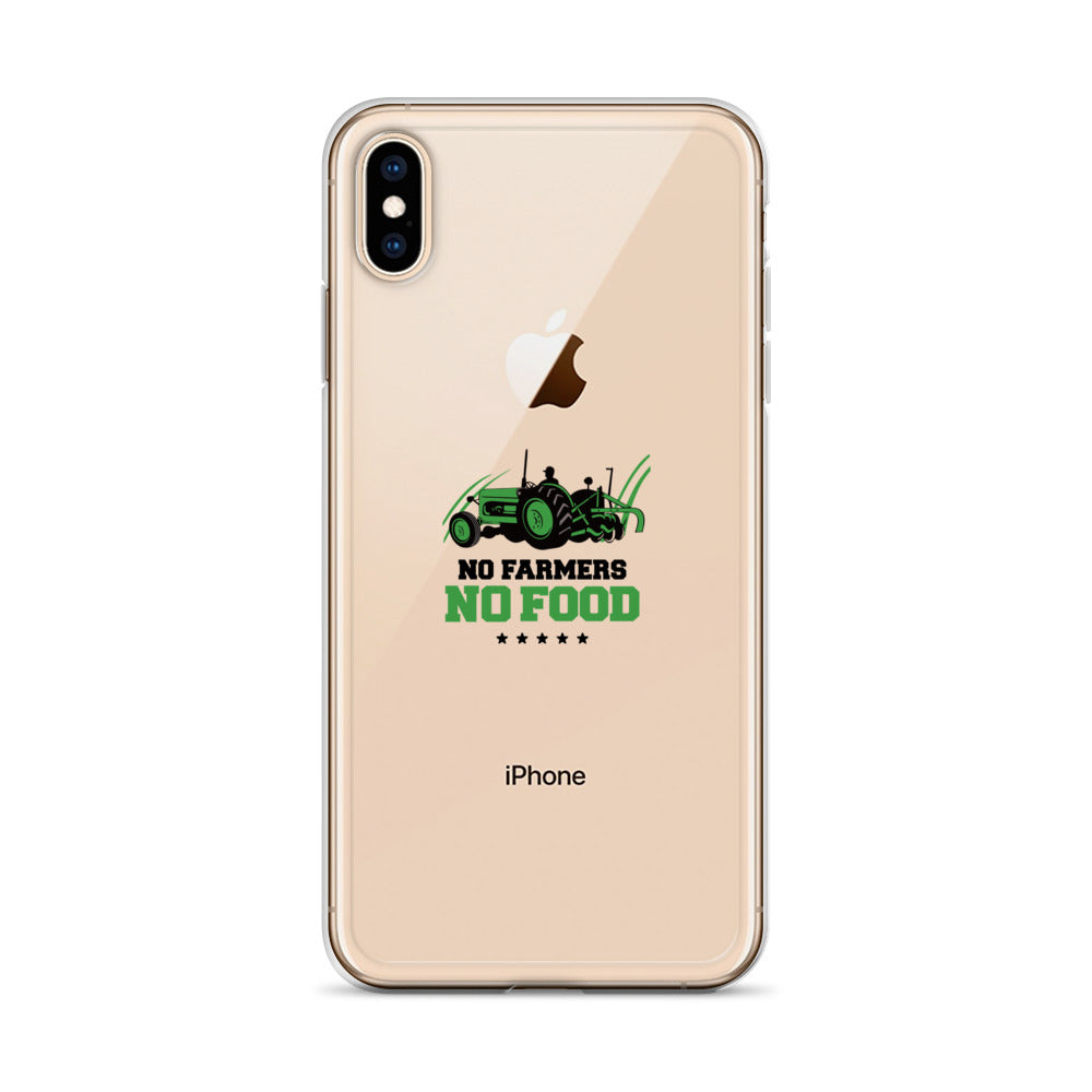 NO FARMERS NO FOOD - iPhone Case Transparent