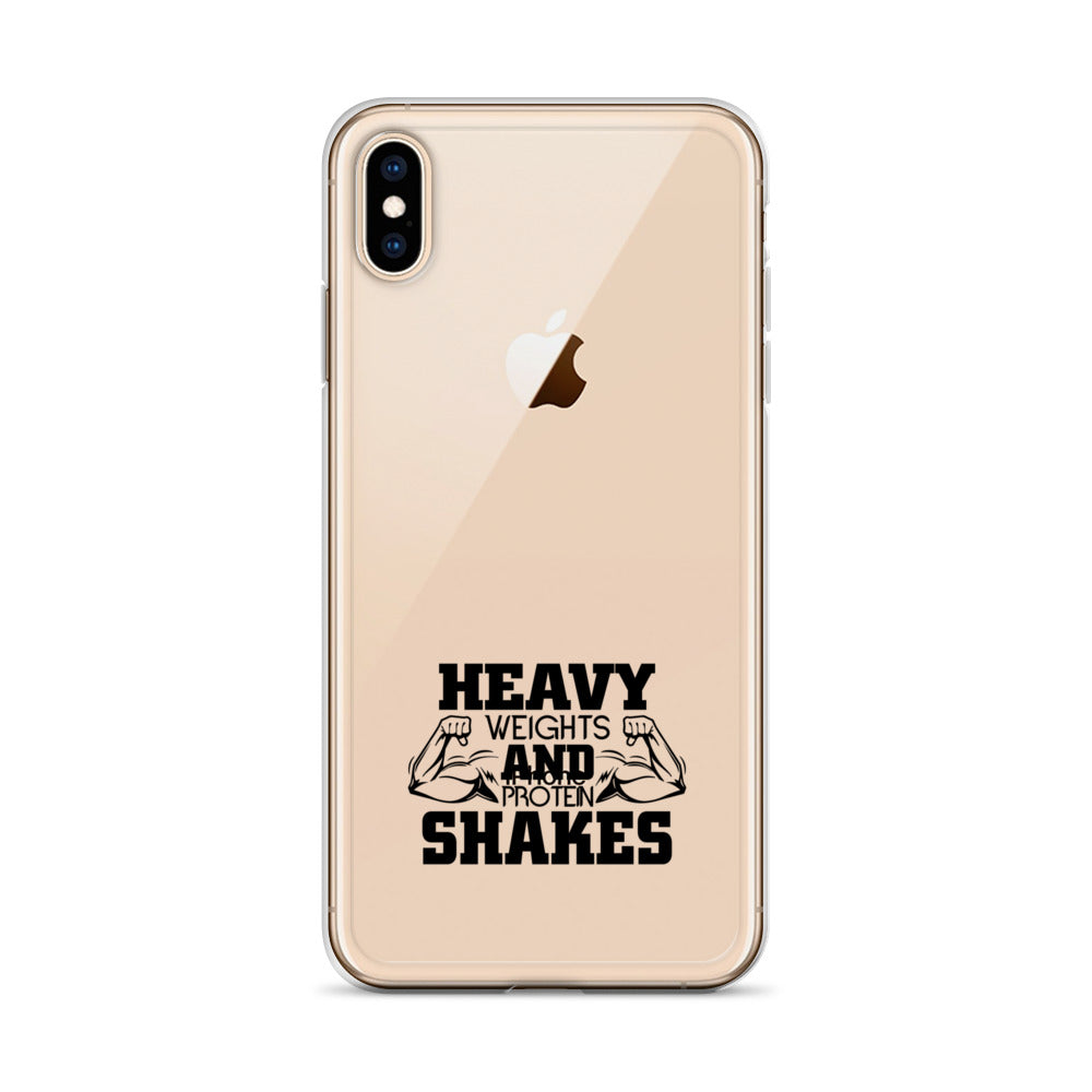 HEAVY WEIGHTS AND PROTEIN SHAKES - iPhone Case