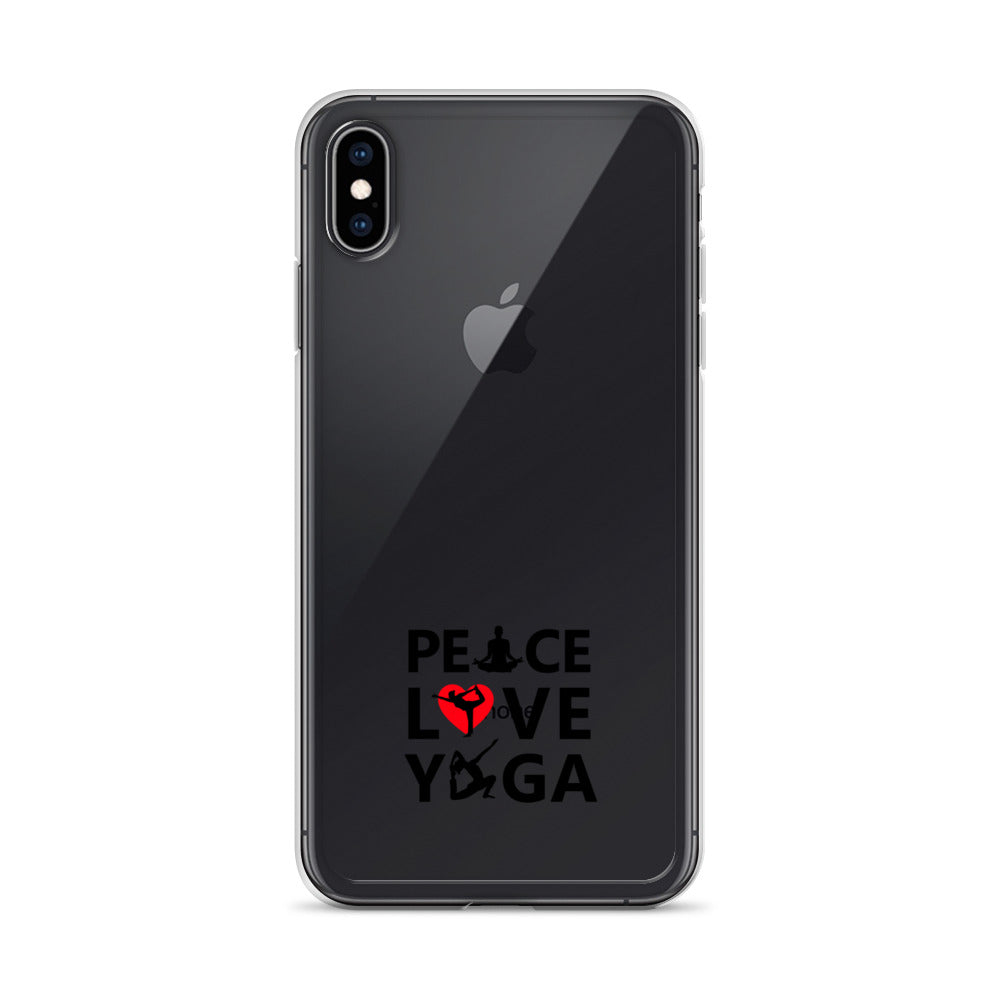PEACE LOVE YOGA - iPhone Case