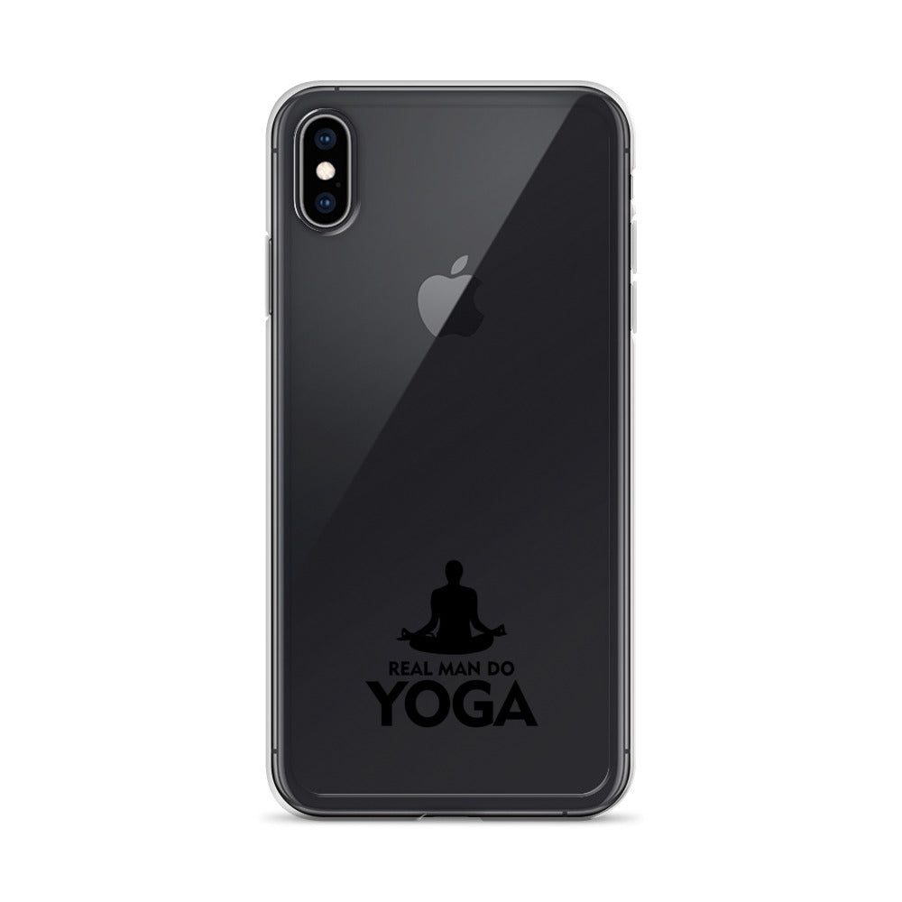 REAL MAN DO YOGA - iPhone Case