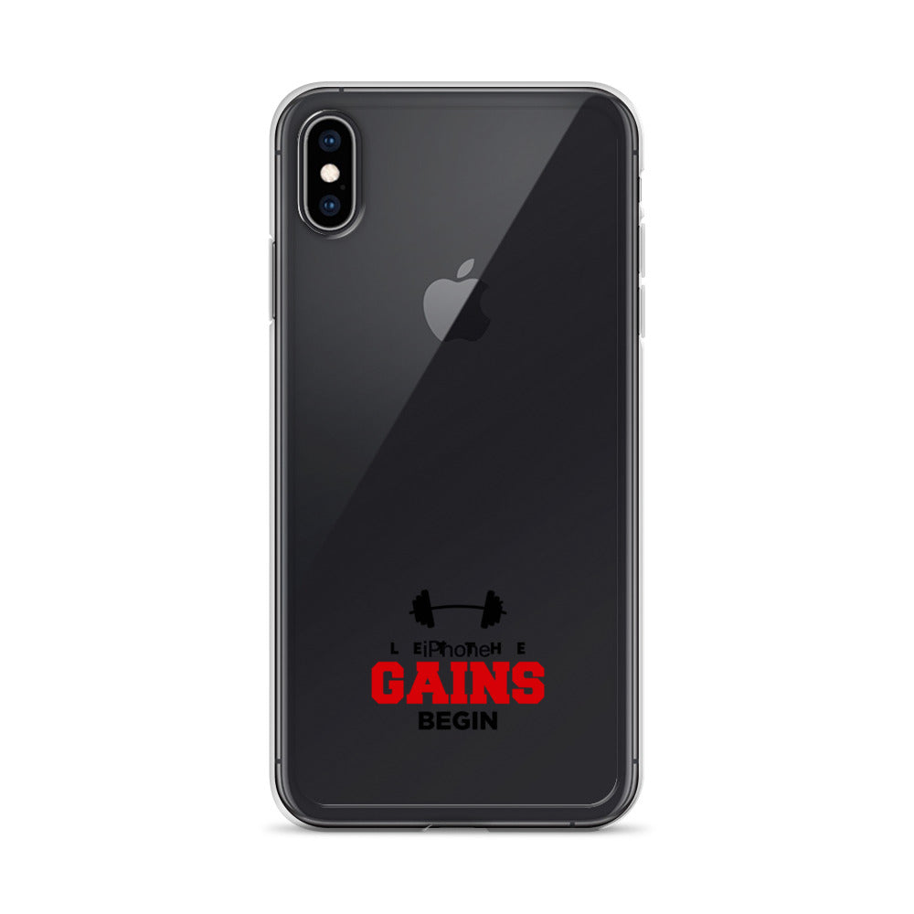 LET THE GAINS BEGIN - iPhone Case