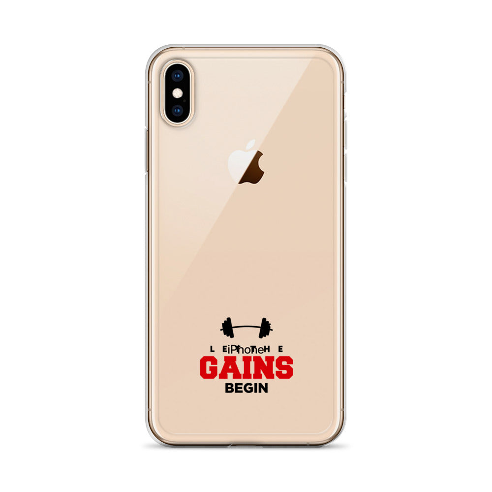 LET THE GAINS BEGIN - iPhone Case