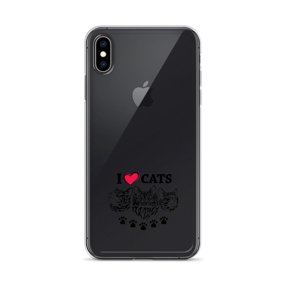 I LOVE CATS - iPhone Case