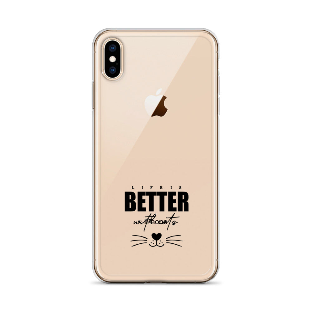 LIFE IS BETTER WITH CATS - iPhone Case