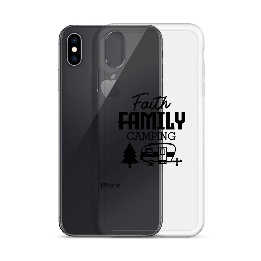 Family Camping- iPhone Case Transparent