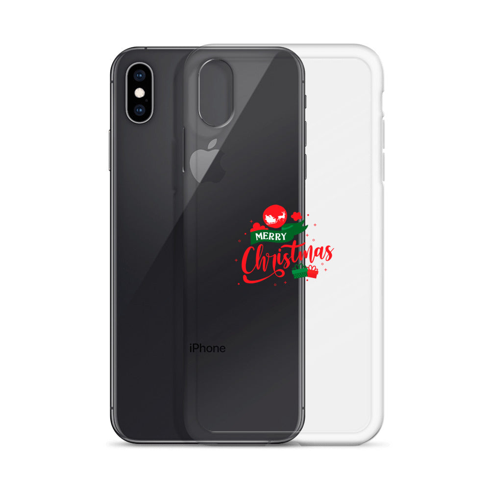 Merry Christmas- iPhone Case Transparent