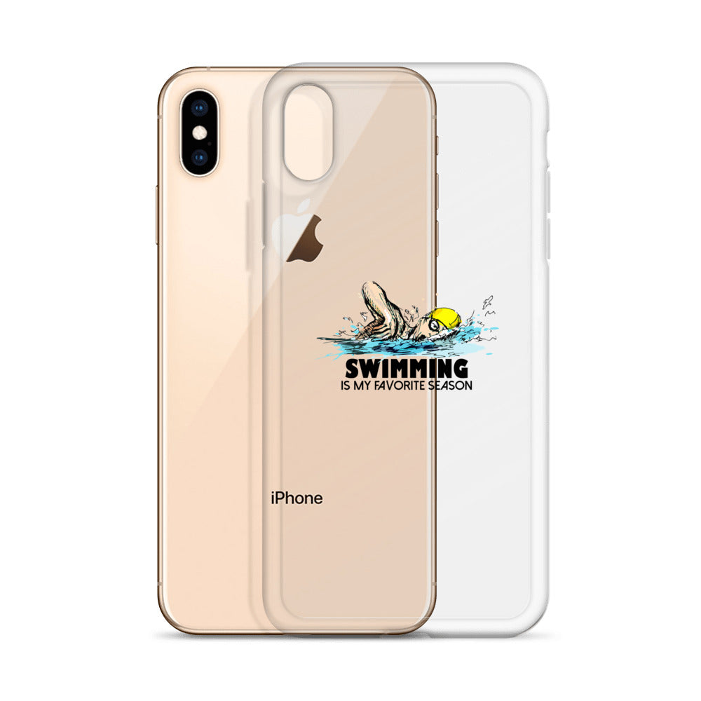 Swimming- iPhone Case Transparent