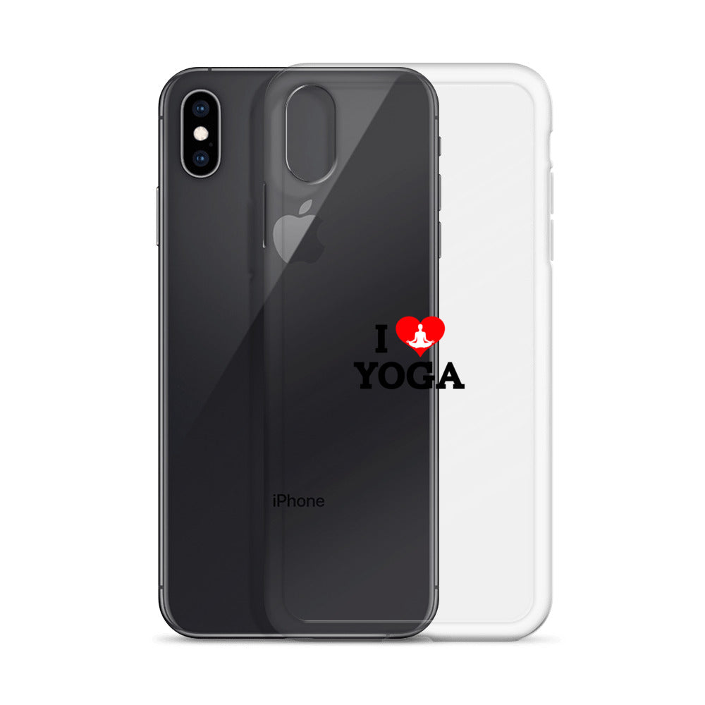 I LOVE YOGA- iPhone Case Transparent