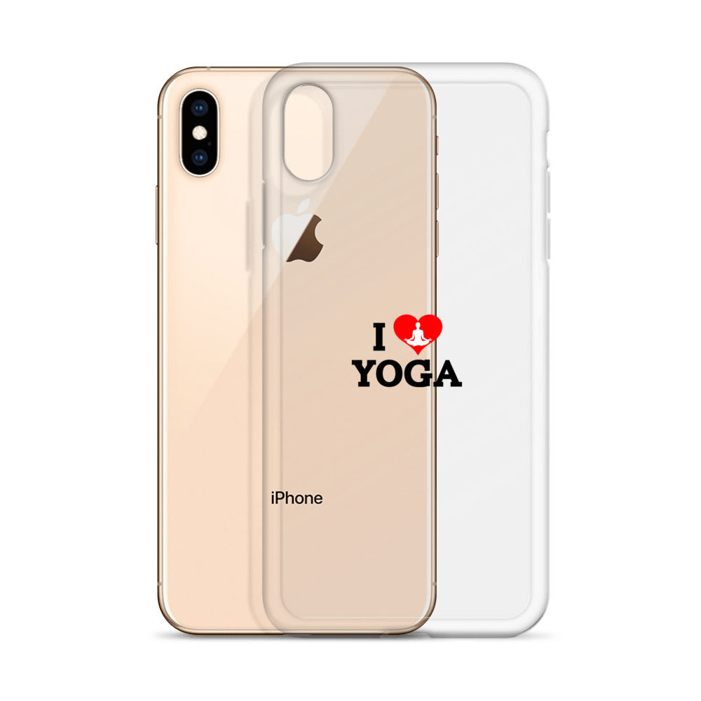 I LOVE YOGA- iPhone Case Transparent