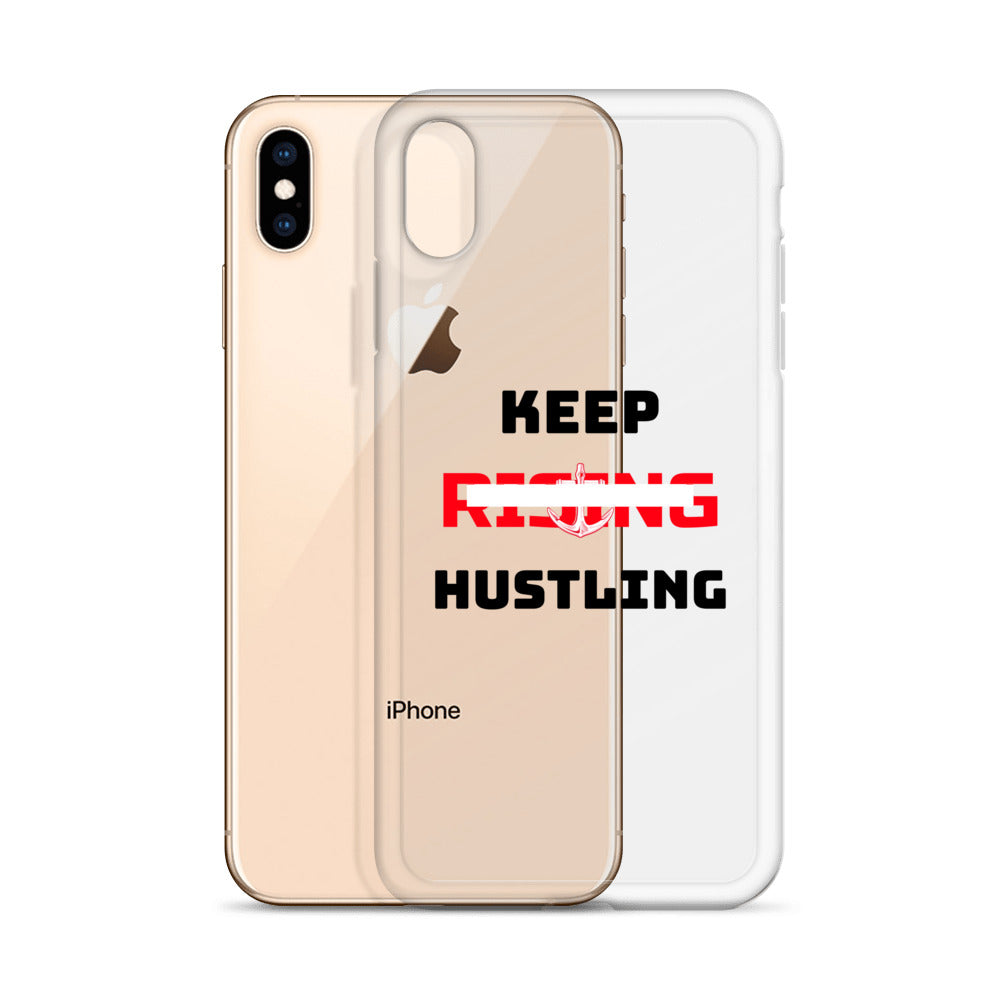 KEEP RISING HUSTLING - iPhone Case Transparent