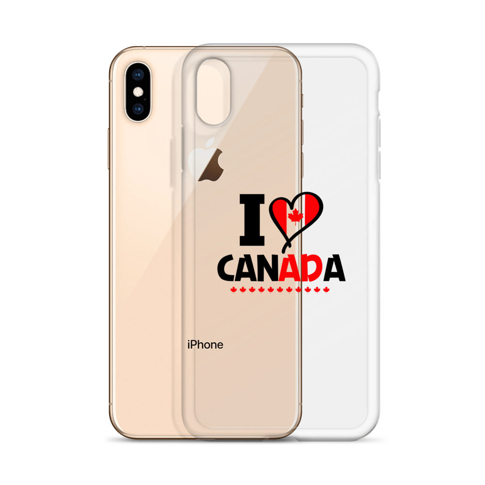 I LOVE CANADA - iPhone Case Transparent