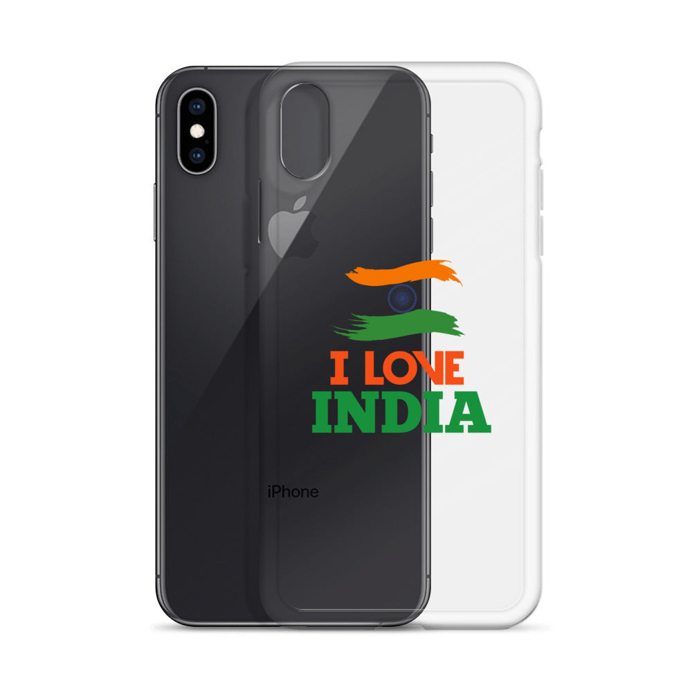 I LOVE INDIA - iPhone Case Transparent