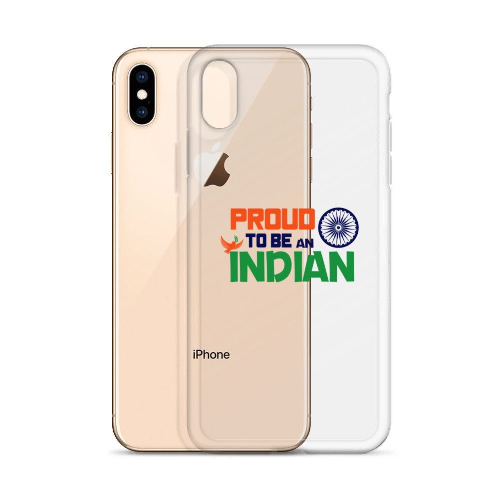 PROUD TO BE AN INDIAN - iPhone Case Transparent