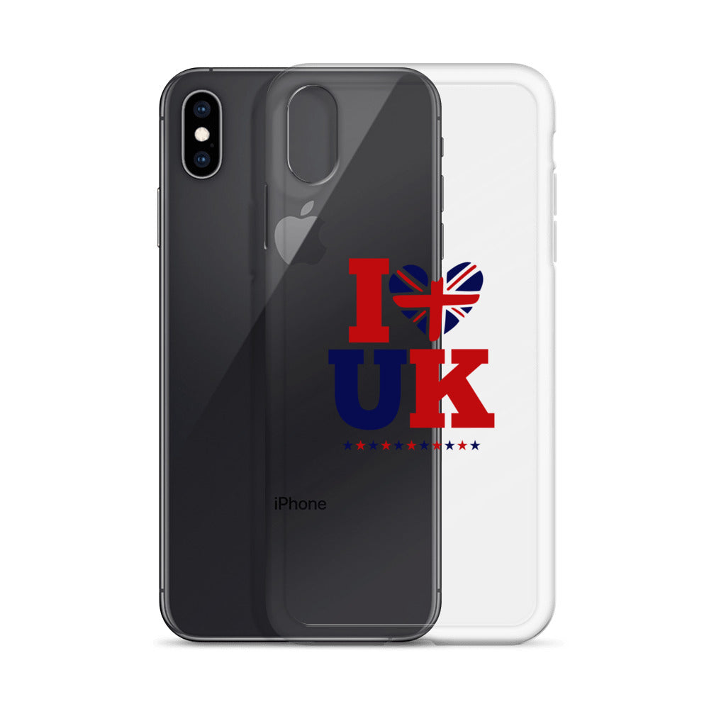 I LOVE UK - iPhone Case Transparent
