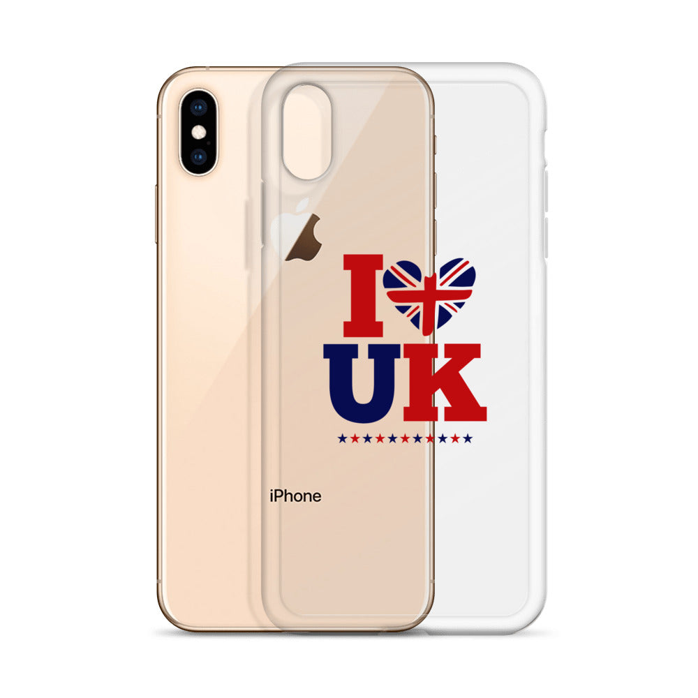 I LOVE UK - iPhone Case Transparent