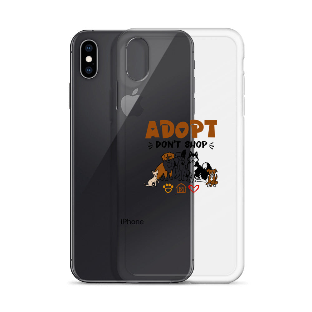 ADOPT DON'T SHOP - iPhone Case Transparent