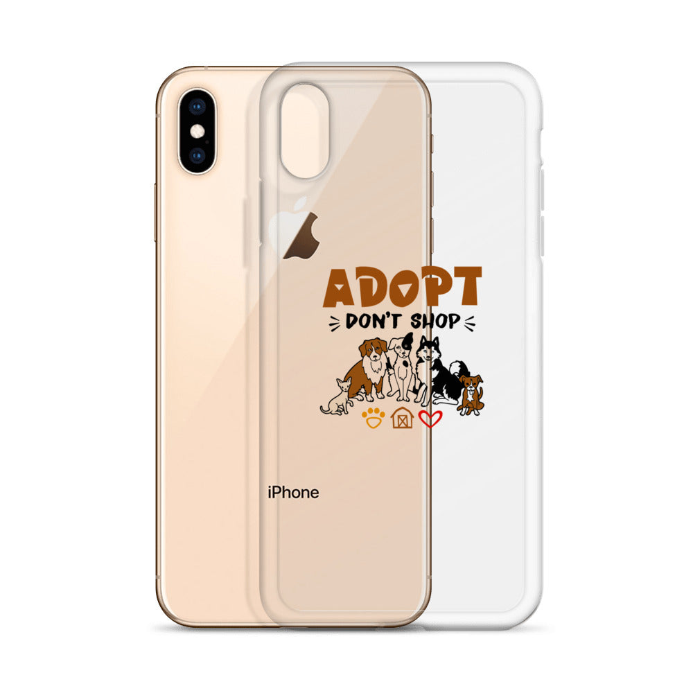 ADOPT DON'T SHOP - iPhone Case Transparent