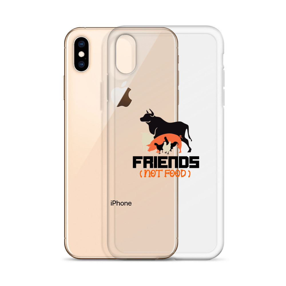 FRIENDS NOT FOOD - iPhone Case Transparent