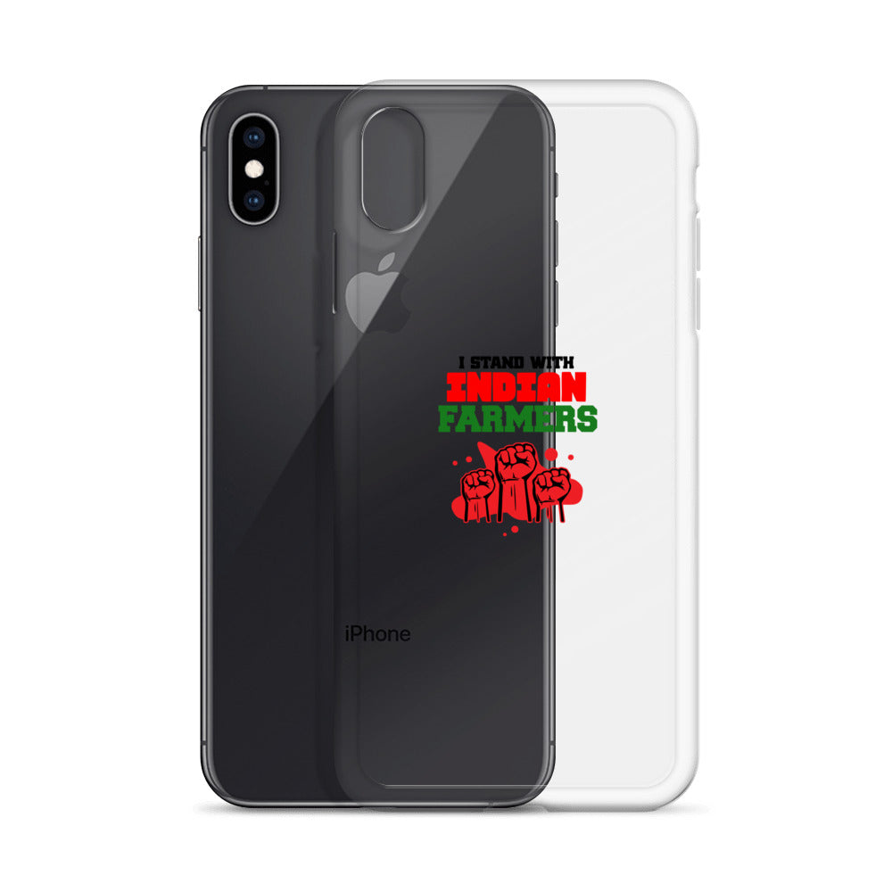 I STAND WITH INDIAN FARMERS - iPhone Case Transparent