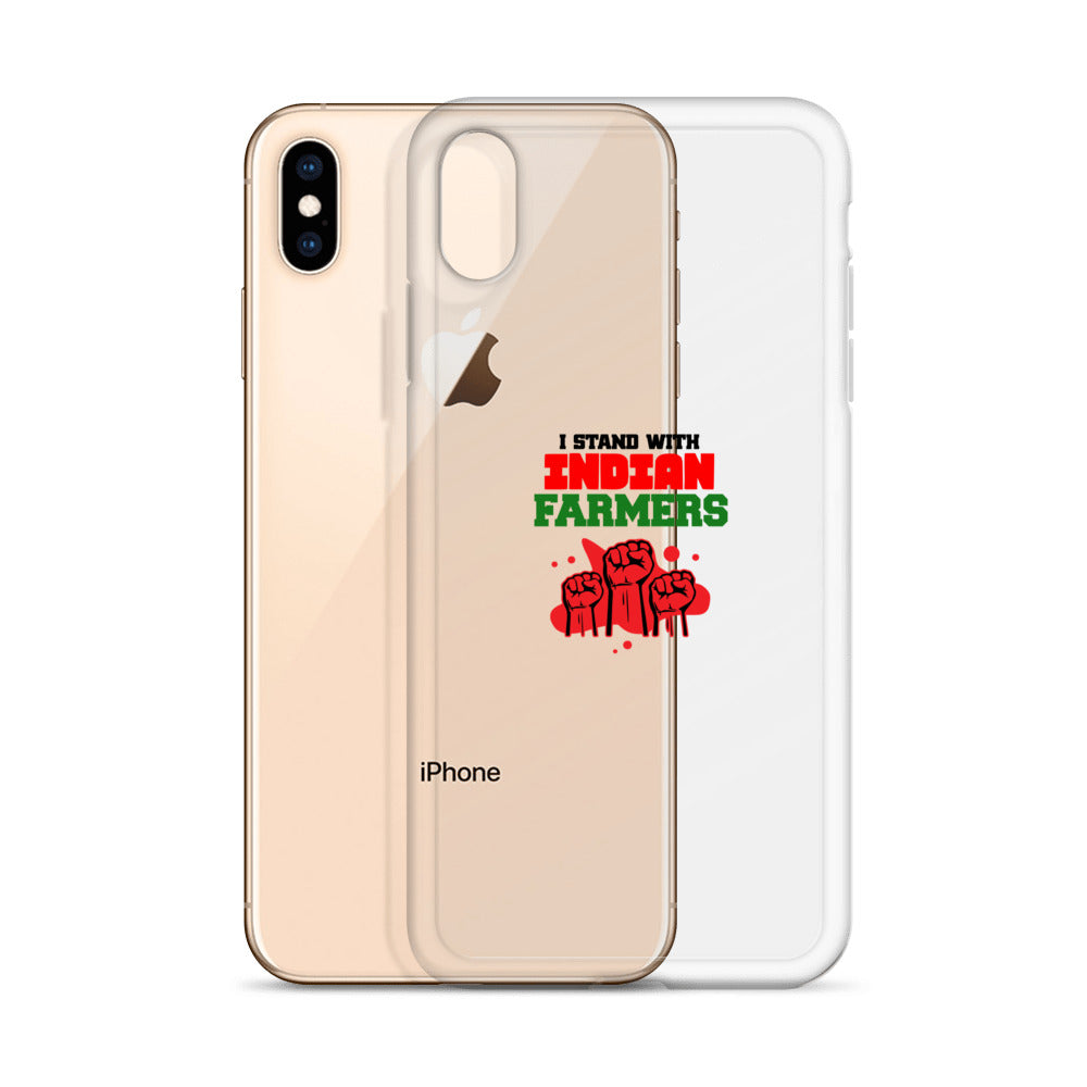 I STAND WITH INDIAN FARMERS - iPhone Case Transparent