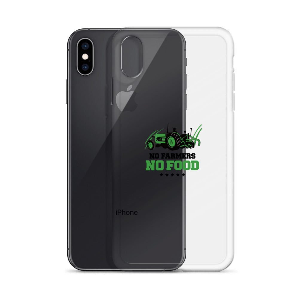 NO FARMERS NO FOOD - iPhone Case Transparent