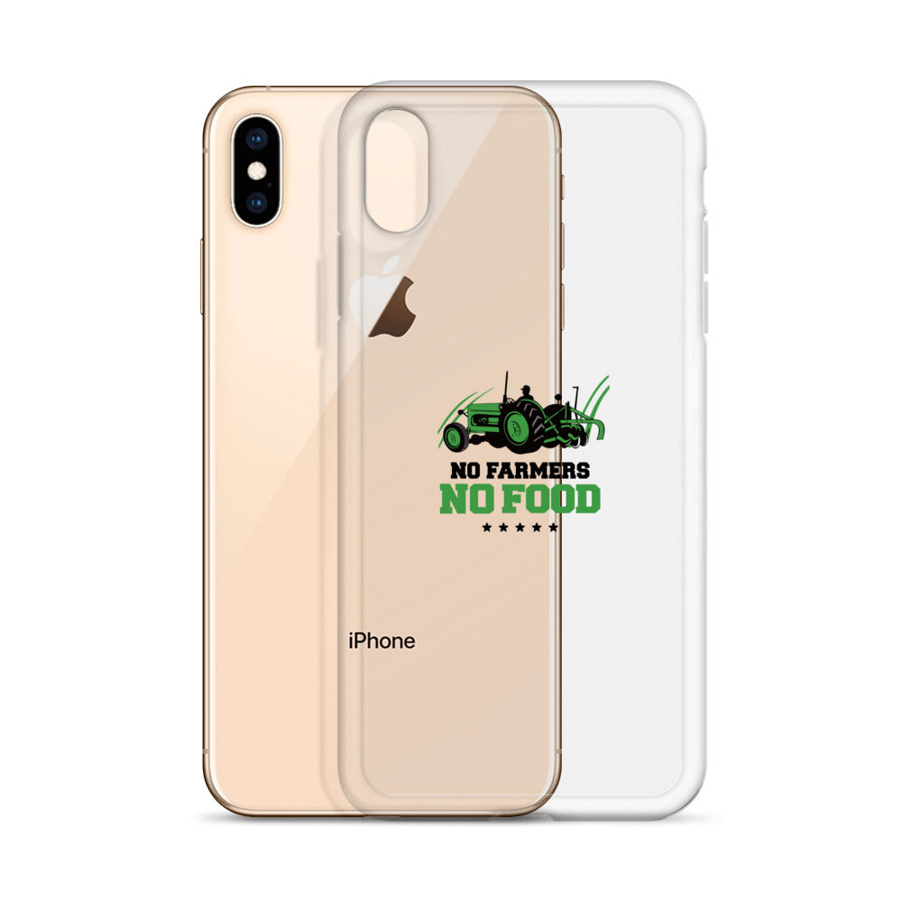 NO FARMERS NO FOOD - iPhone Case Transparent