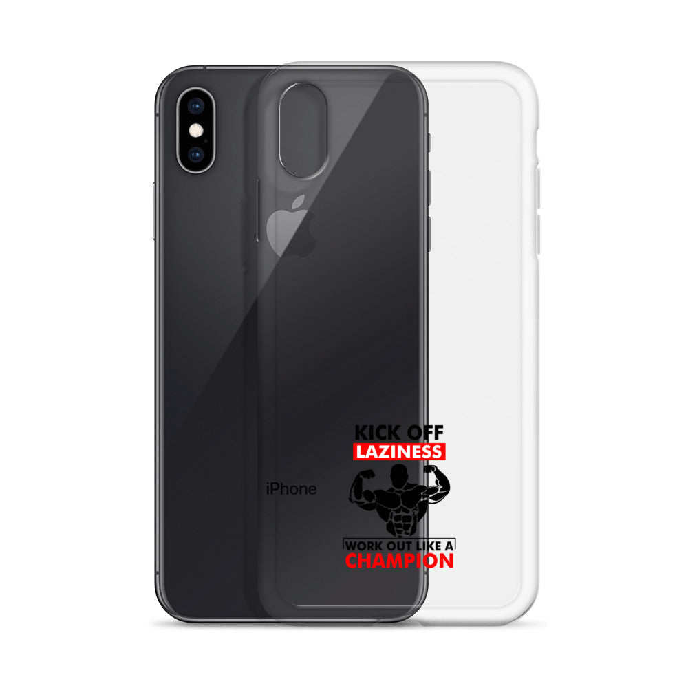 KICK OFF LAZINESS - iPhone Case