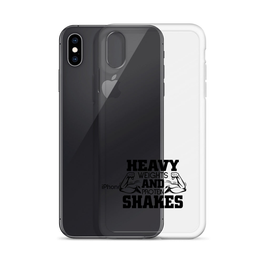 HEAVY WEIGHTS AND PROTEIN SHAKES - iPhone Case