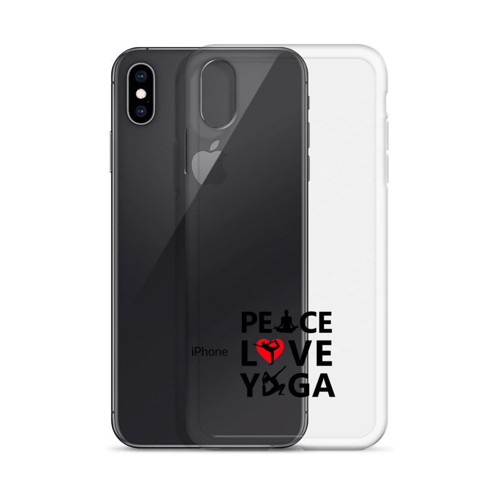 PEACE LOVE YOGA - iPhone Case