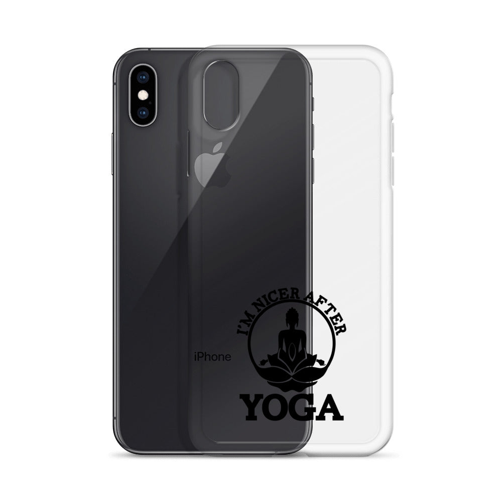 I'M NICER AFTER YOGA - iPhone Case