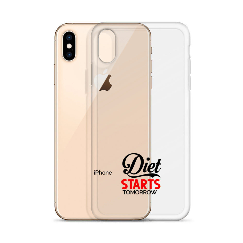 DIET STARTS TOMORROW - iPhone Case