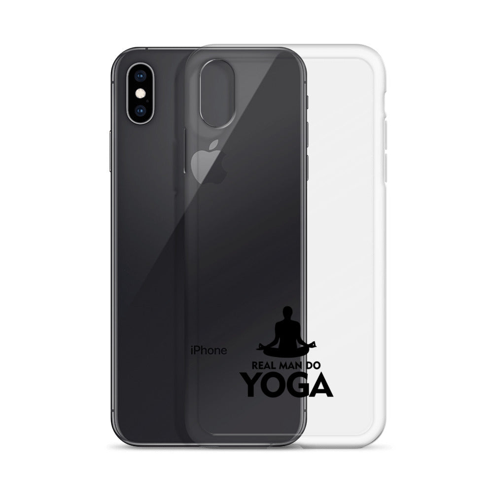 REAL MAN DO YOGA - iPhone Case