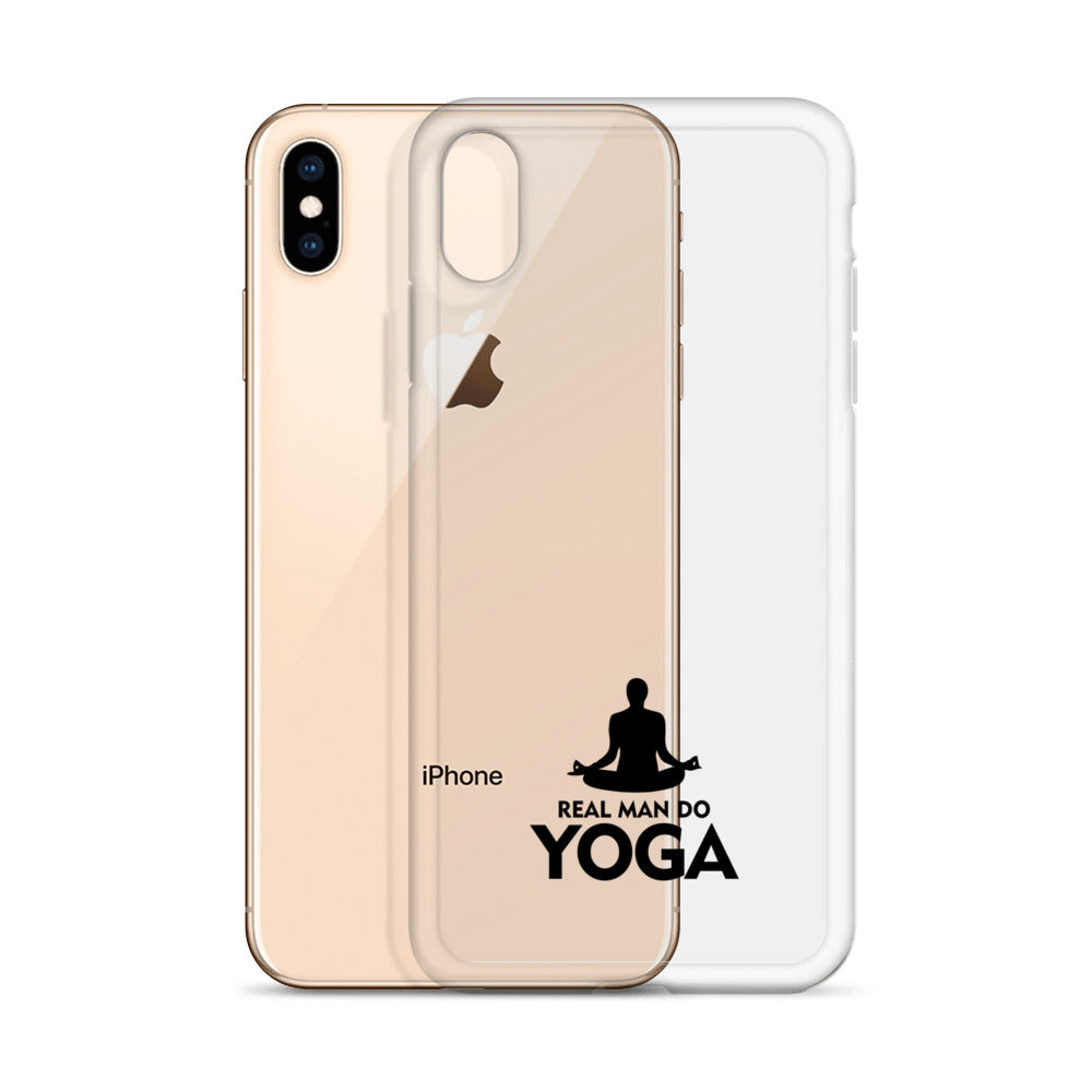 REAL MAN DO YOGA - iPhone Case