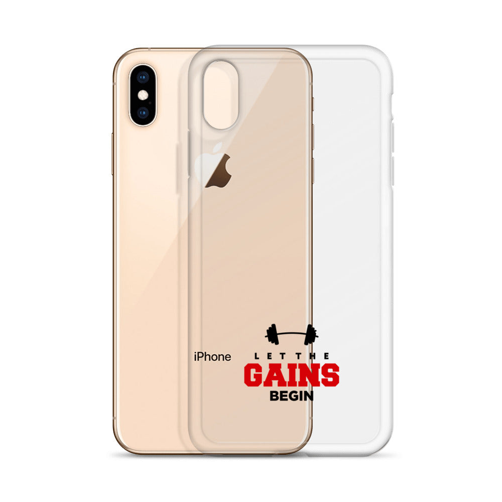 LET THE GAINS BEGIN - iPhone Case