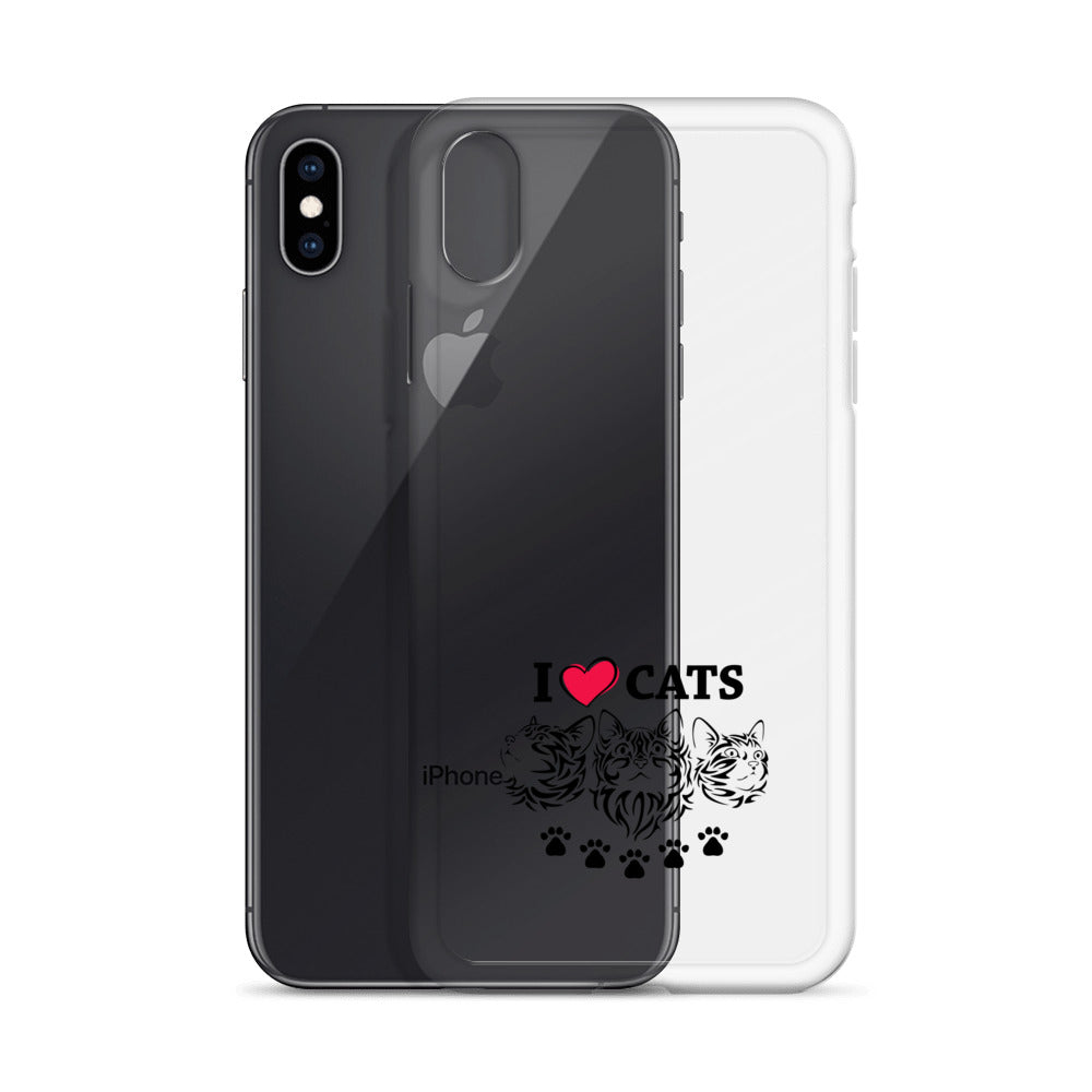 I LOVE CATS - iPhone Case