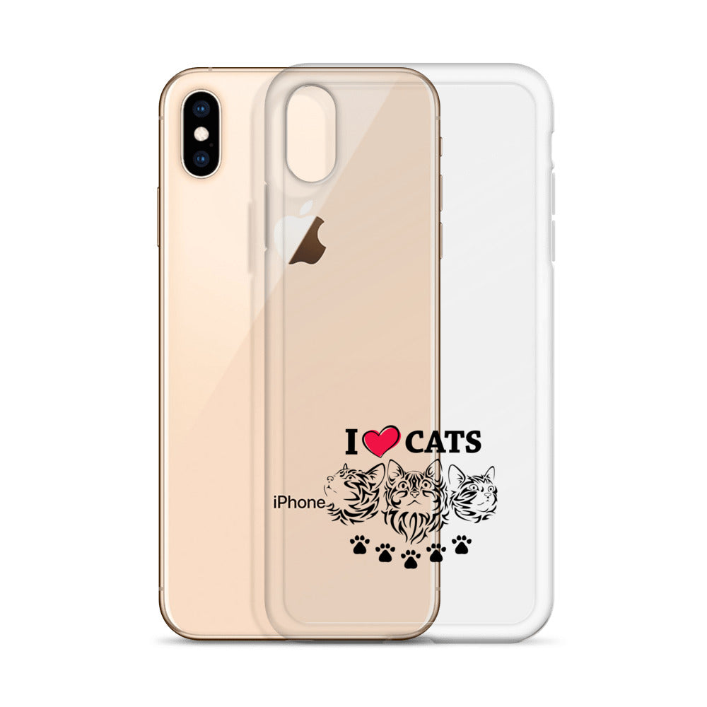 I LOVE CATS - iPhone Case