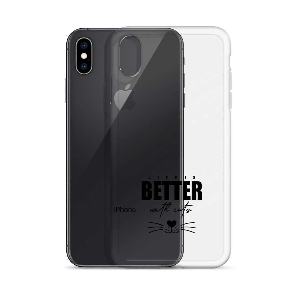 LIFE IS BETTER WITH CATS - iPhone Case