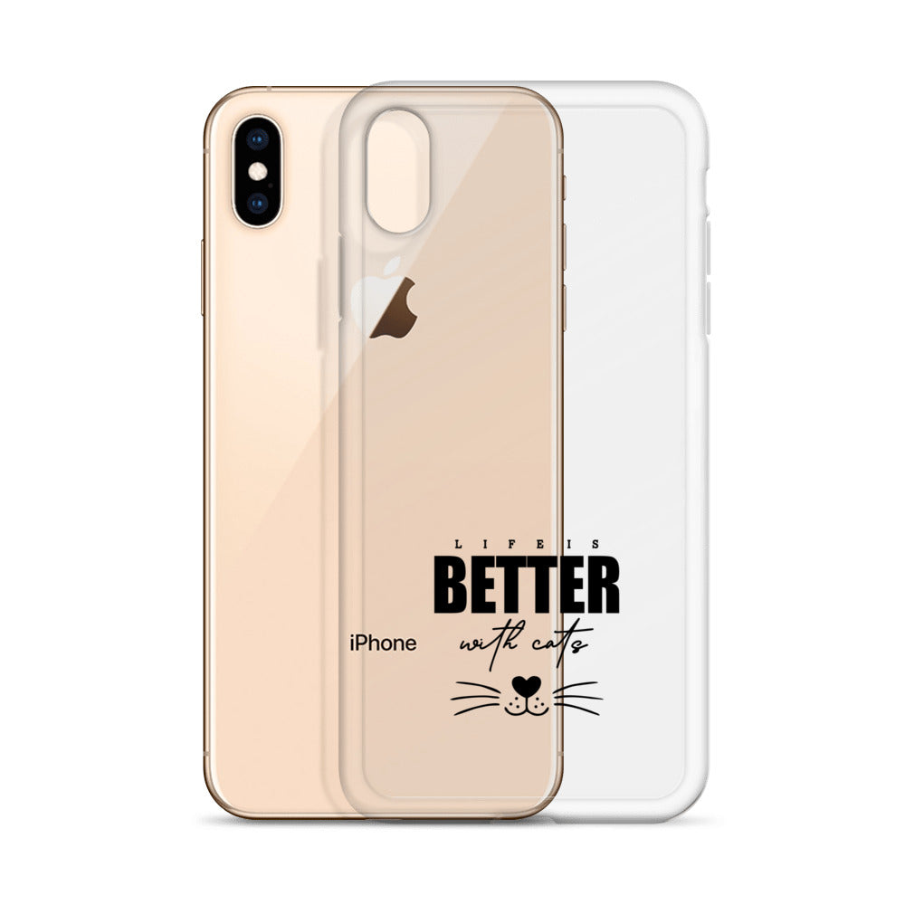 LIFE IS BETTER WITH CATS - iPhone Case