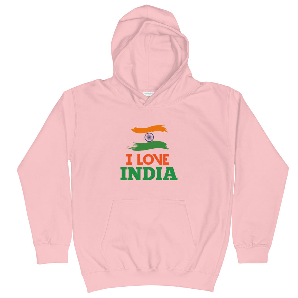 I LOVE INDIA - Kids Hoodie
