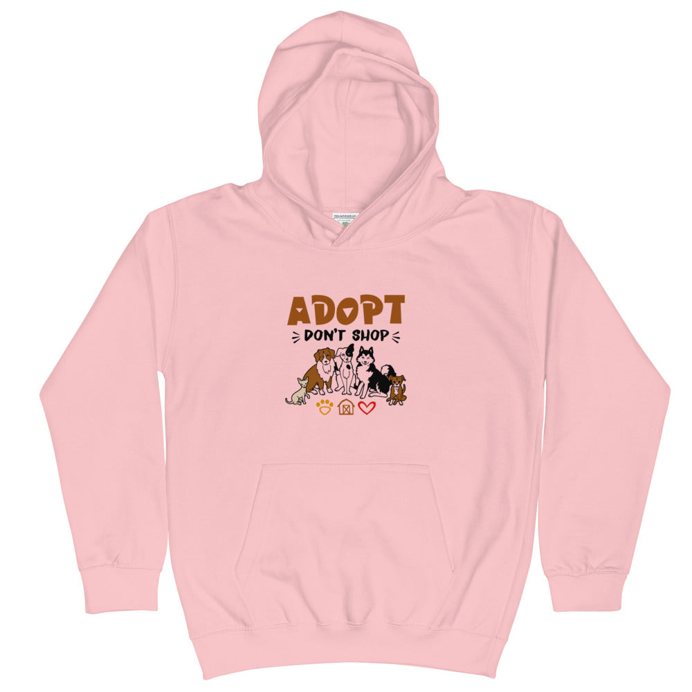 ADOPT DON'T SHOP - Kids Hoodie