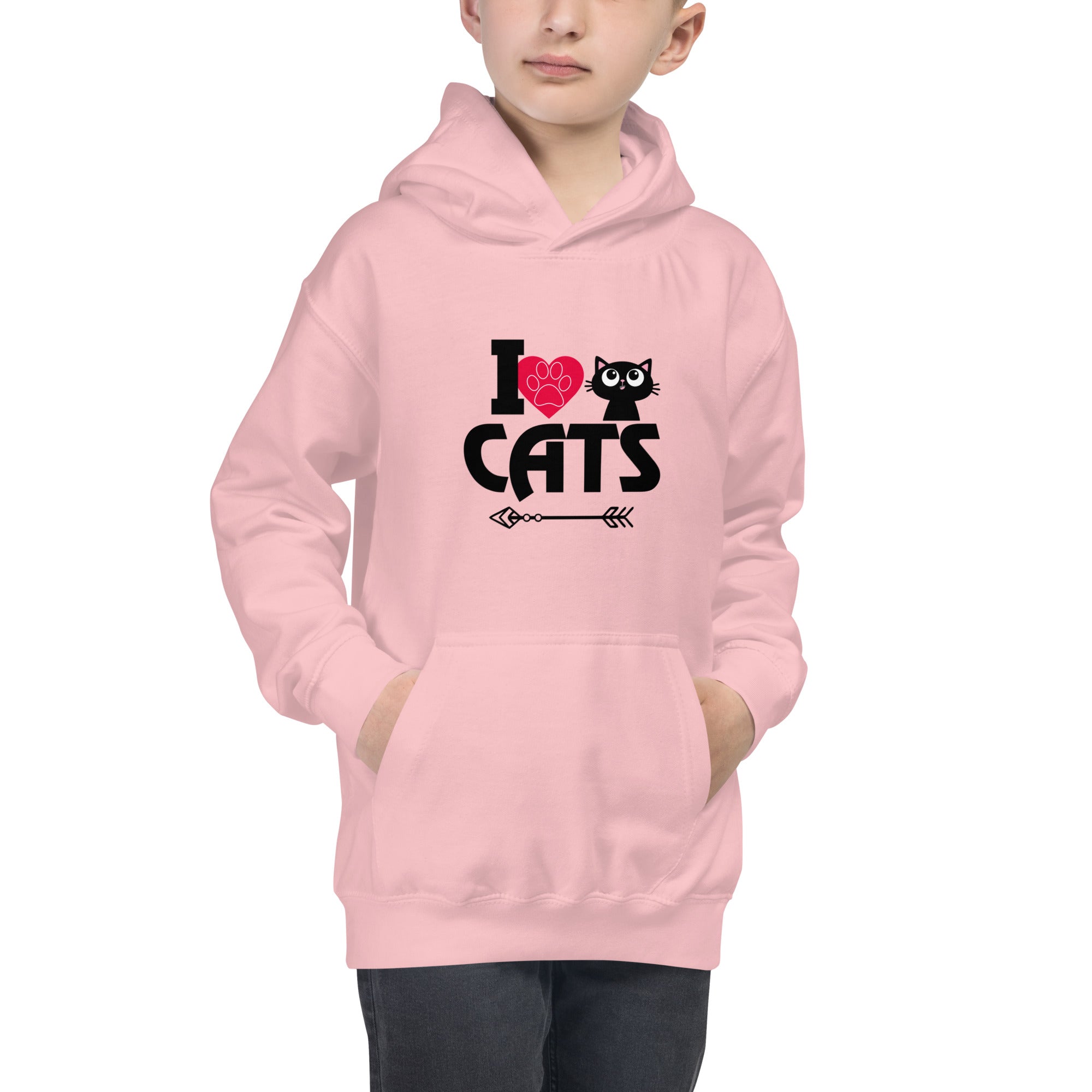 I LOVE CATS - Kids Hoodie